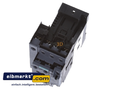 View up front Siemens Indus.Sector 3RT2325-1BB40 Magnet contactor 15,5A 0VAC 24VDC
