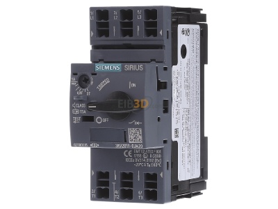 Frontansicht Siemens 3RV2011-0JA20 Leistungsschalter A-ausl. 0,7-1A 