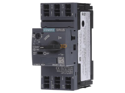 Frontansicht Siemens 3RV2011-0KA20 Leistungsschalter A-ausl. 0,9-1,25A 