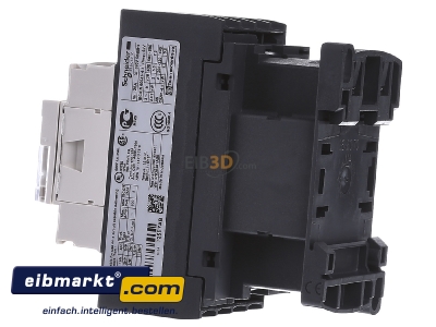 View on the right Schneider Electric LC1DT25E7 Magnet contactor 12A 48VAC
