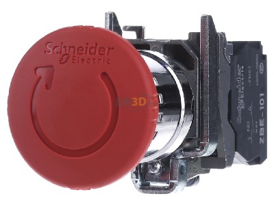 Frontansicht Schneider Electric XB4BS84441 Not-Aus-Taster 2 1S 