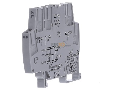 Ansicht rechts WAGO 859-801 DC/DC-Wandler 24V/5V, 0,5A fr TS 