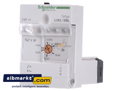 Frontansicht Schneider Electric LUCL18BL Steuereinheit 4.5-18A, 24VDC, MAG 