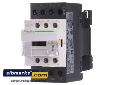 Front view Schneider Electric LC1D188E7 Magnet contactor 18A 48VAC - 
