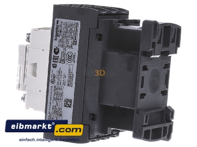 View on the right Schneider Electric LC1D326B7 Magnet contactor 32A 24VAC - 
