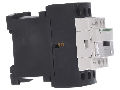 View on the left Schneider Electric LC1D38JD Magnet contactor 38A 12VDC 
