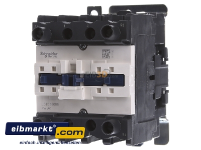Front view Schneider Electric LC1D65008D7 Magnet contactor 42VAC
