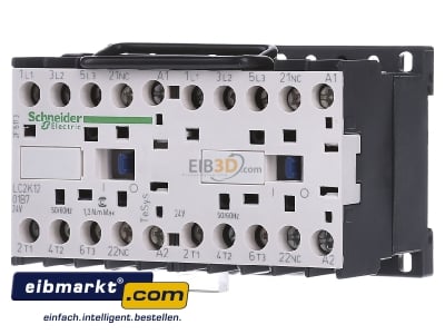 Front view Schneider Electric LC2K1201B7 Reversing combination 5,5kW 24VAC
