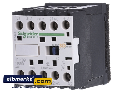 Frontansicht Schneider Electric LP1K09015BD Leistungsschtz 3-polig, 1 