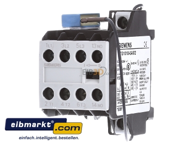 Front view Siemens Indus.Sector 3TG1010-0AM2 Magnet contactor 8,4A 230VAC 0VDC 
