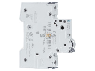View on the left Siemens 5SY8106-7 Miniature circuit breaker 1-p C6A 

