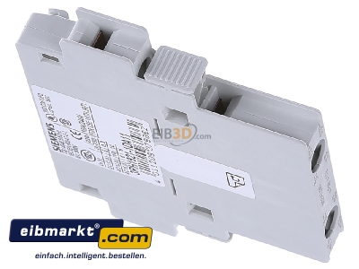 View top left Siemens Indus.Sector 3RH1921-1DA11 Auxiliary contact block 1 NO/1 NC - 
