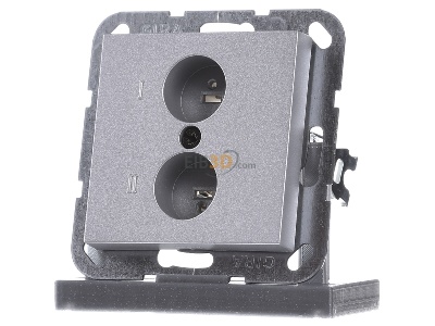 Front view Gira 040226 Basic element with central cover plate 40226
