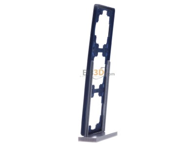 View on the right Gira 021346 Frame 3-gang blue 
