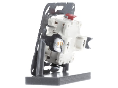 View on the right Jung 505 U Series switch flush mounted 
