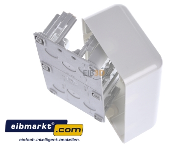 Top rear view Jung CD 582 A WW Surface mounted housing 2-gang white
