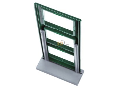 Top rear view Jung AS 583 BF GN Frame 3-gang green 
