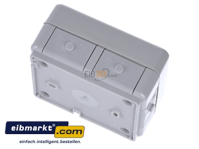 Top rear view Gira 007030 Junction box for installation duct
