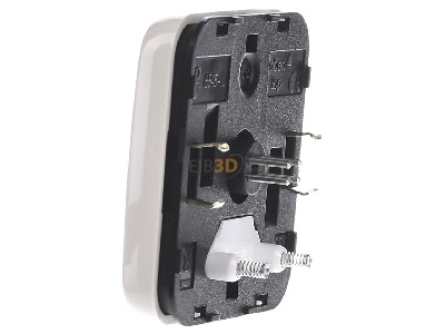 View on the right Busch Jaeger 6545-212 Cover plate for dimmer cream white 
