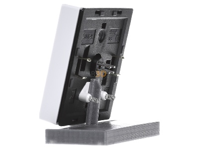 View on the right Busch Jaeger 6545-84 Cover plate for dimmer white 
