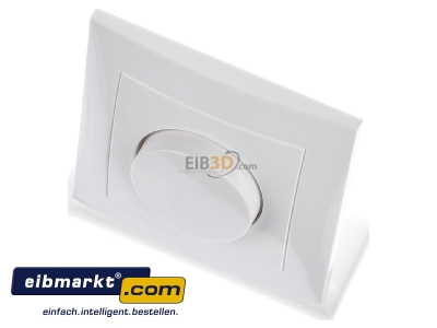 View up front Berker 11308989 Cover plate for dimmer white
