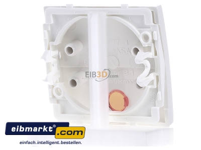 Back view Berker 16968989 Cover plate for switch/push button white
