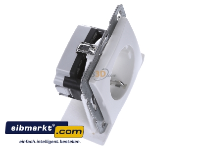 View top left Berker 47238989 Socket outlet protective contact white
