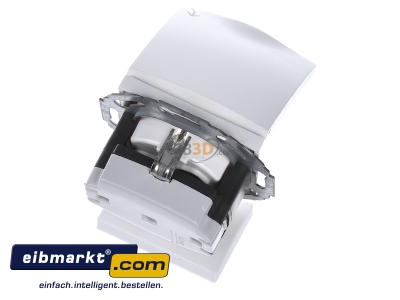 Top rear view Berker 47448989 Socket outlet protective contact white
