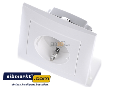 View up front Berker 47229909 Socket outlet protective contact white 
