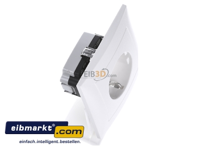 View top left Berker 47229909 Socket outlet protective contact white 
