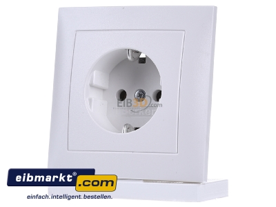 Front view Berker 47429909 Socket outlet protective contact white
