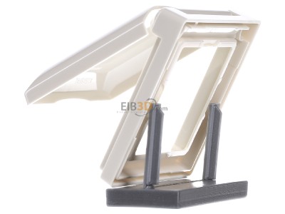 View on the right Jung AS 581 BFKL Frame 1-gang cream white 
