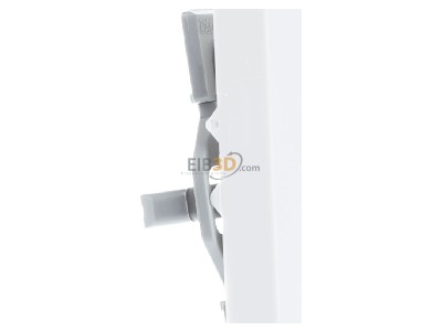 View on the left Gira 029527 Cover plate for switch/push button white 
