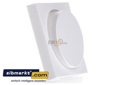 View on the left Gira 065027 Cover plate for dimmer white 
