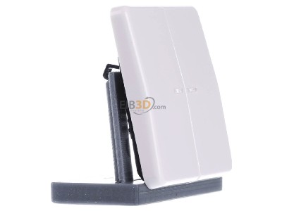 View on the left Jung CD 595 KO5 WW Cover plate for switch/push button white 

