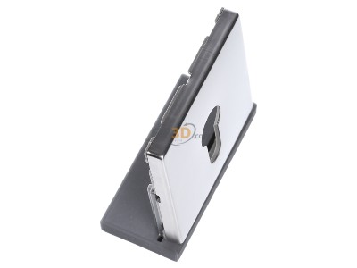 View top left Jung ES 2925 Cover plate for switch stainless steel 

