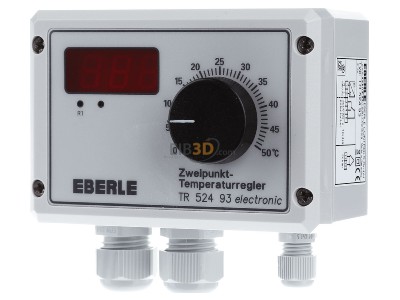 Front view Eberle TR 524 93 Room thermostat 
