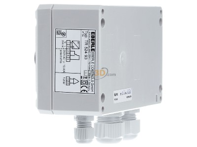 View on the right Eberle TR 524 93 Room thermostat 
