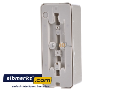 Back view Jung 10 S 23 L Socket outlet strip cream white
