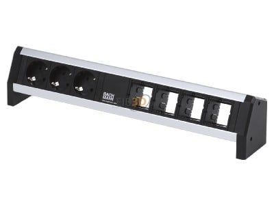 View up front Bachmann 902.003 Socket outlet strip black 

