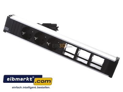 View up front Bachmann 912.006 Socket outlet strip black
