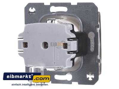 Back view Berker 41340002 Socket outlet protective contact gold
