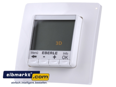 Frontansicht Eberle Controls FIT 3L / blau UP-Uhrenthermostat 