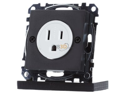 Front view Merten MEG2151-0414 Socket outlet (receptacle) 
