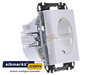 View on the left Merten MEG2401-0419 Socket outlet protective contact white
