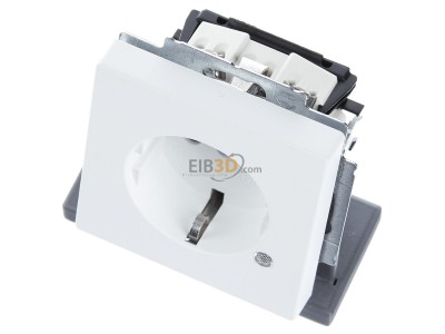View up front Busch Jaeger 20 EUCBL-884 Socket outlet (receptacle) 
