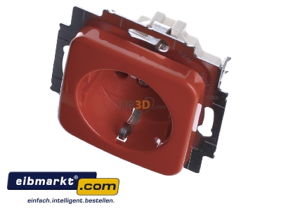 View up front Busch-Jaeger 20 EUCKS-14-212 Socket outlet protective contact orange
