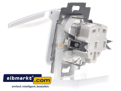 View on the right Busch-Jaeger 20 EUKB-214 Socket outlet protective contact white 
