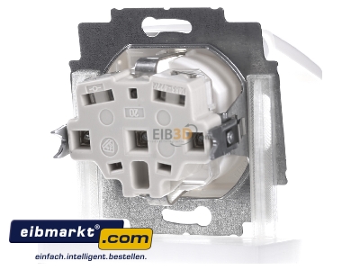 Back view Busch-Jaeger 20 EUKB-214 Socket outlet protective contact white 
