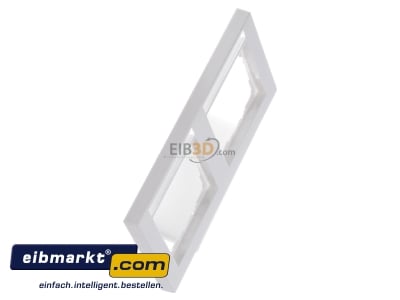 View top left Gira 109229 Frame 2-gang white
